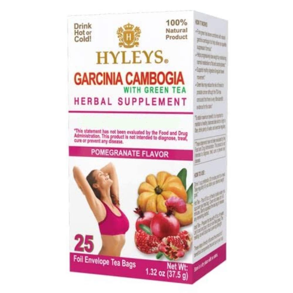 HYLEYS Tea Garcinia Cambogia Grøn te med Pomegranat Flavor - 25 Tea Tasker