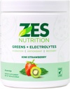 Grønne + Electrolytes, Kiwi Strawberry Flavor, Vegan, Non- GMO, Green Powder, Daily Green Boost, Vegetabilske pulver supplement, Organic Electrolytes, Recovery & Support, Smoothie Mix