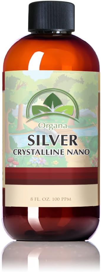 Organa Nano kolloid sølv 8 oz (100 PPM) - Den bedste kolloide sølv - kolloide mineraler