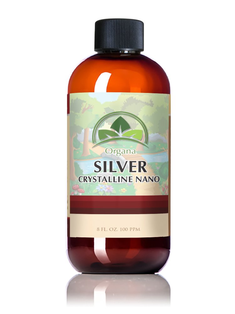 Organa Nano kolloid sølv 8 oz (100 PPM) - Den bedste kolloide sølv - kolloide mineraler