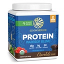 Organic Plant Based Protein Powder 124; Vegan Organic Protein Powder Chocolate Flavored with BCAA Aminoacids & Hemp Seed Pea Blend Medicine 124; Non- GMO Soy Dairy Filler & Gluten Free (Chocolate, 17 Servere)