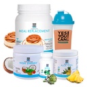 Ja Du kan! Detox Plus Kit (Meal Erstatning Dulce de Leche, Aloe Vera Pineapple) - Komplet Meal Erstatning Powder, High Energy Shake Booster, Aloe Vera Detox supplement, Health Transformation