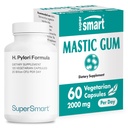 Supersmart - H. Pylori Formel Bundle (Complete Action) - Probiotic L. Reuteri w / Mastic Gum - 124; Non- GMO & Gluten Free - 60x2 & 120 Vegetariske kapsler