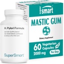 Supersmart - H. Pylori Formel Bundle (Complete Action) - Probiotic L. Reuteri w / Mastic Gum - 124; Non- GMO & Gluten Free - 60x2 & 120 Vegetariske kapsler