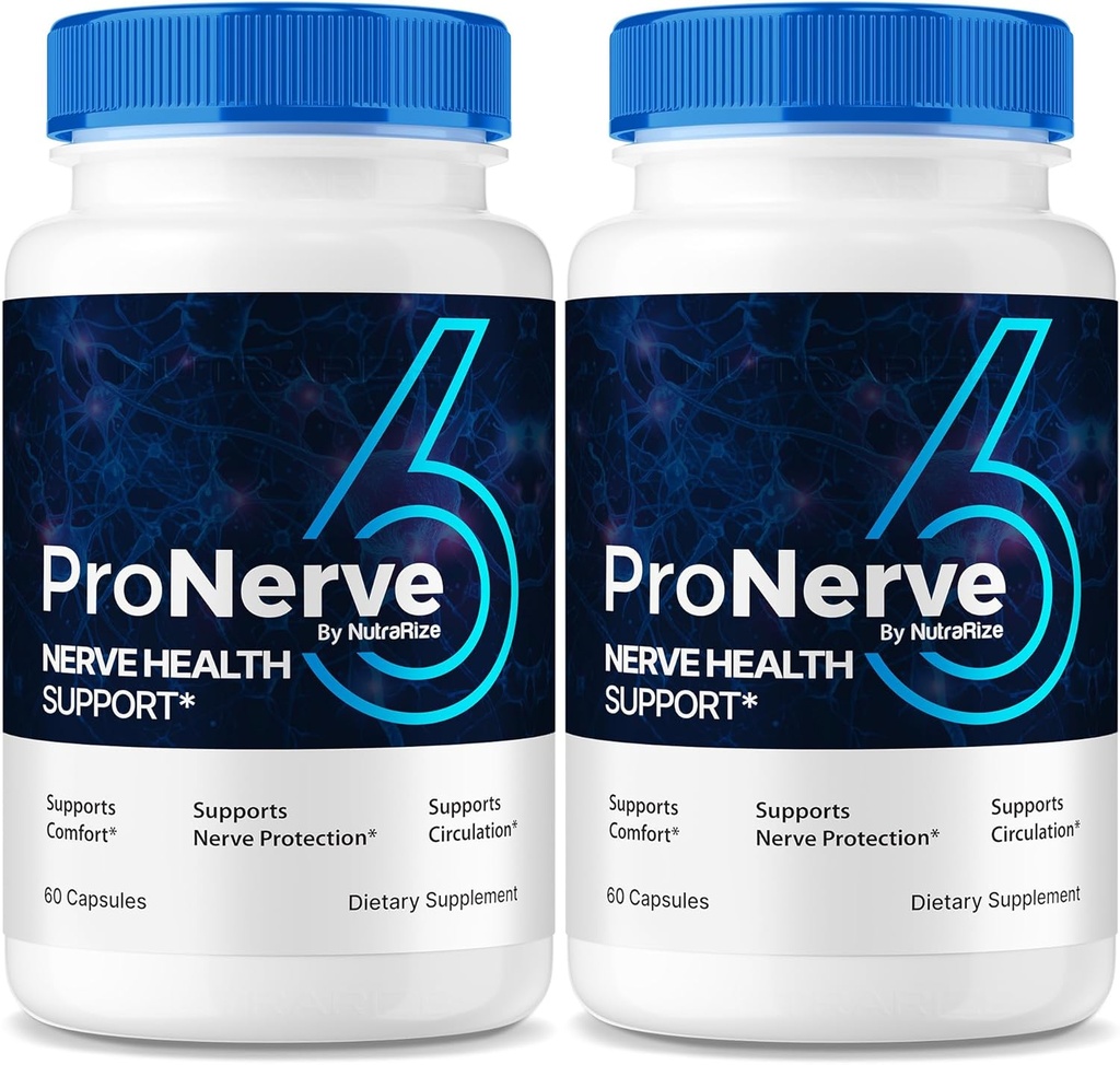 NutraRize (2 Pack) ProNerve6 neuropati, ProNerve 6 Nerve Support, Pro Nerve 6 Kapsler, ProNerve6 Pastillas Anmeldelser (120 Kapsler)