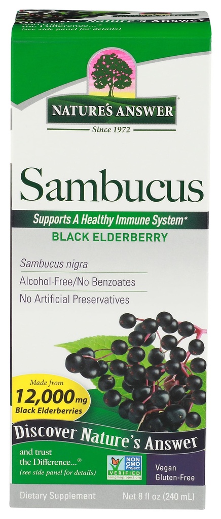 Nature 's Svar Sambucus Elder Berry Extract Syrup 8 Ounce (3 Pack)