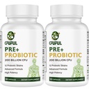 Probiotics for Women and Men - 200 Billion CFU 12 Strains Probiotic for Digestive Immune & Gut Health, with Organic Prebiotic Shelf Stable Probiotic Supplement for Bloating 120 Capsules
