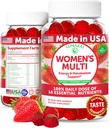 Lunakai USA Made Womens Multivitamin Gummies - Lækker daglig dosis med 16 Multi Vitamin til kvinder - Energi & immunforsvar, non-GMO, 60 Ct