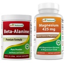 Beta alanin Pure Powder 1 Pund & Magnesium Glycinat 425 mg