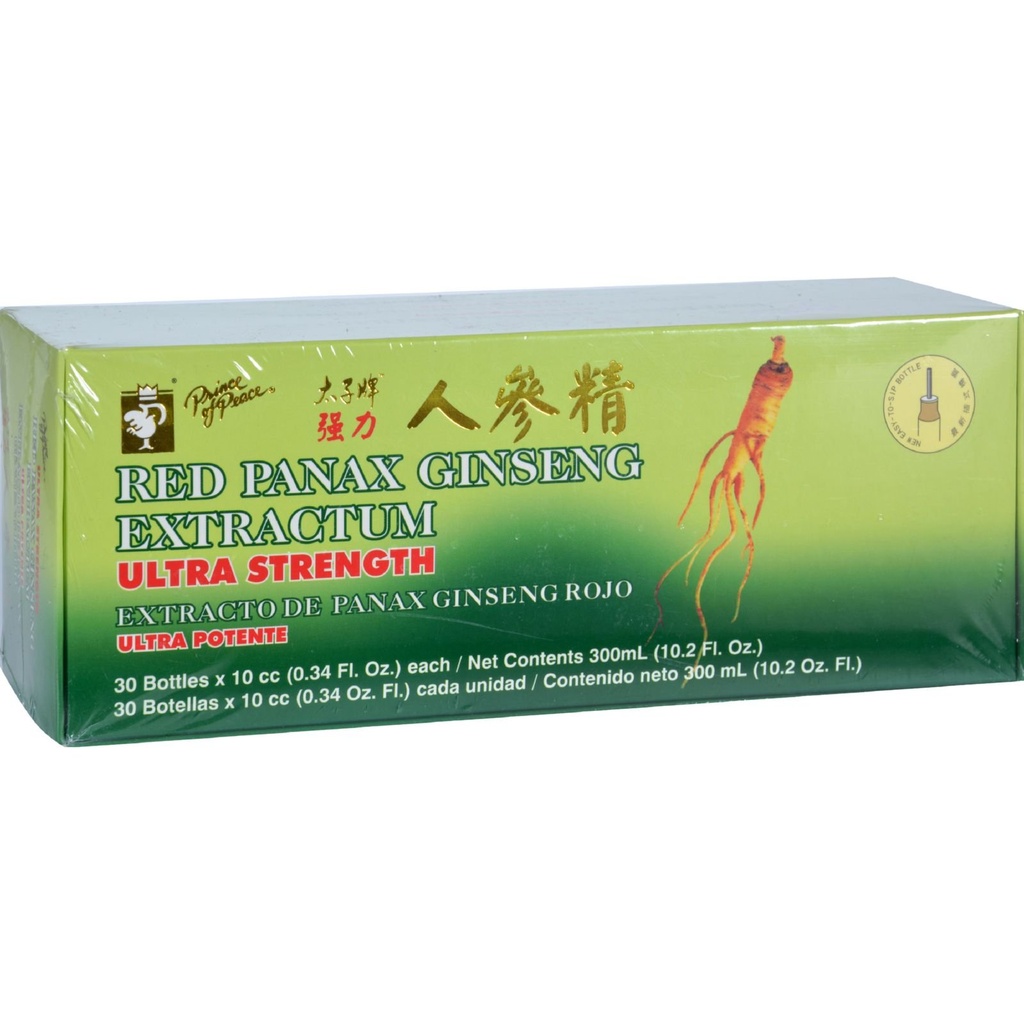 Prince of Peace Red Panax Ginseng Extractum Ultra Strength - 30 hætteglas