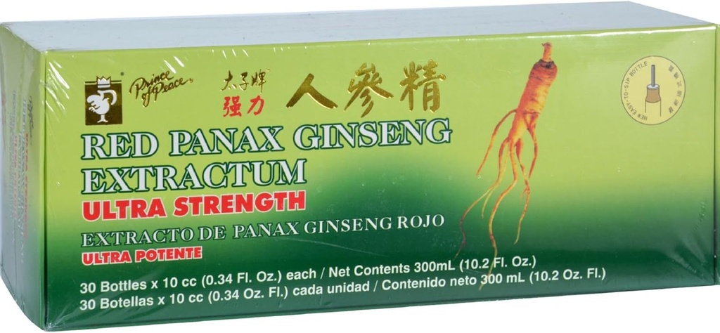 Prince of Peace Red Panax Ginseng Extractum Ultra Strength - 30 hætteglas