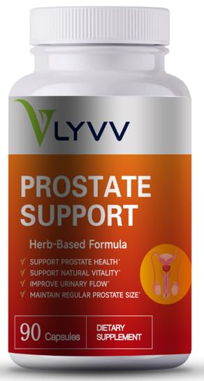 Lyvv Prostata støtte med Saw Palmetto, Plant Sterol, Zink Selenium Copper og mere til Prostata sundhed og urinveje, 90 capsuels