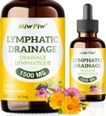 Lymphatic Drainage Drops Pack 1- Lymph Detox, Circulation - Lymphatic Drainage Supplements with Herbs Organic, Echinacea, Dandelion, Burdock, Cleaver Herb - Immune System Support & Cleanse