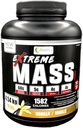 Ekstrem Mass Weight Gainer Muscle Builder, 10 LB (4,54 kg) med mindre sukker til Intense træning af høj kalorie Forstærket valle Protein (Vanilla)