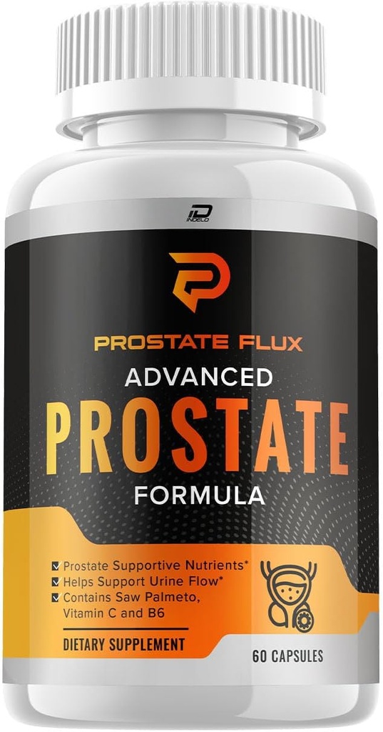 ProstateFlux Advanced Formel Kapsler, ProstateFlux Wellness Formel, Komplet støtte af normale Blogen og funktioner, Prostate Flux Anmeldelser (60 Kapsler)