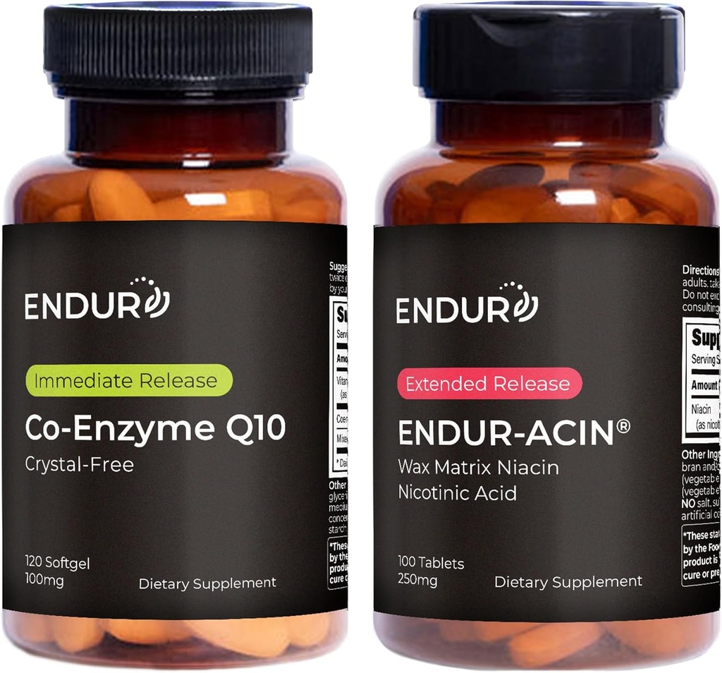 Endurance Products Co-Enzyme Q10 Features CoQsol-CF a Highly Soluble and Low Flush Niacin