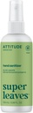 ATTITIDE Hand Sanitizer Spray, EWG Verified, Kills Germs & Bacteria, Vegan & Plant- baseret, Sikker for voksne & Børn, Olive Leaves Scent, 3.38 Fl Oz (Spray Flaske)