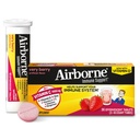 Vitamin C 1000mg (per servering) - Airborne Meget berry Effervescent tabletter (36 tæller i en kasse), Gluten- Free immunsupport supplement, Med vitaminer A C E, ZINC, Selen, Echinacea & Ingefær