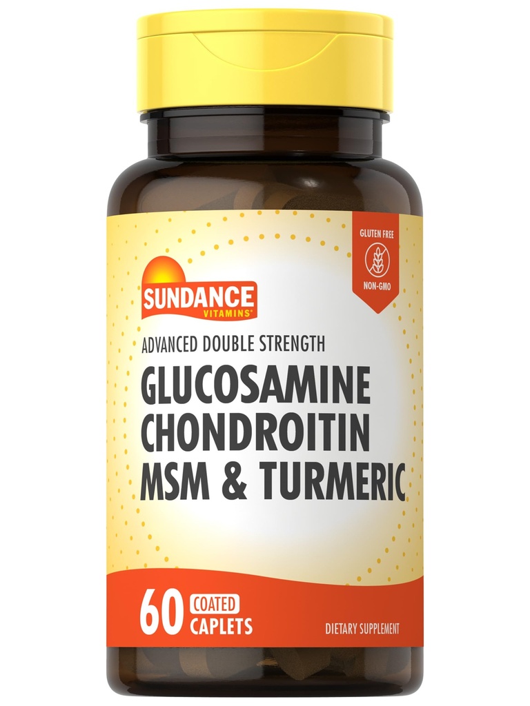 Sundance Glucosamin Chondroitin MSM og gurkemeje 124; 60 kapsler