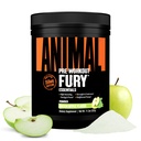 Animal Fury Pre Workout Powder - Green Apple, 350mg Koffein, BCAA Aminosyrer, 2g Beta Alanine, Citrullin & Tyrosine, Energy, Focus, Styrke, Endurance, Fortræning for mænd og kvinder, 20 Servering