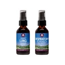 WishGarden Herbs sund vejrtrækning Bundle - Deep Lung Bronchial Support Lung Cleanse & Detox + Respiratory Tonic Understøtter Long- Term Lung Resilience og bedre Lung Effektivitet, 2oz Bundle