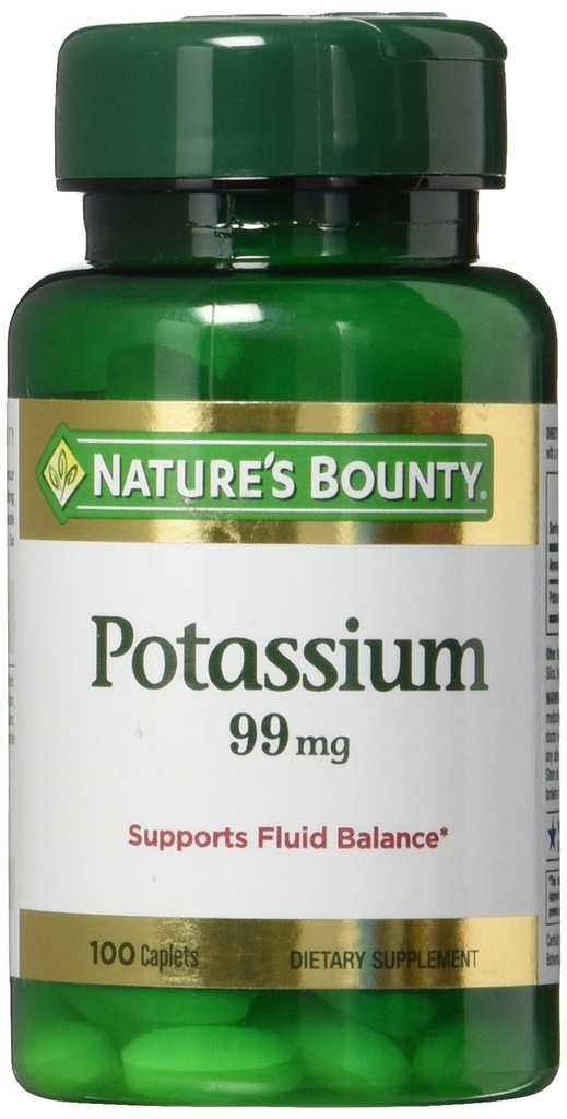 Nature 's Bounty Kalium Gluconate 99mg, 100 Caplets
