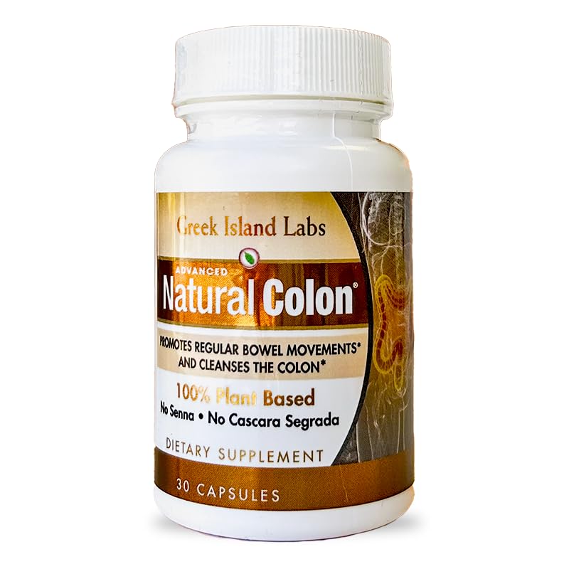 Natural Colon Cleanse Kosttilskud - 30-Day Supply - Gentle fordøjelsesdetox - Hjælper Reducere Gas, Bloating & Forstoppelse - Understøtter sund Gut funktion