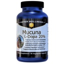 Mucuna Pruriens L- dopa - 20% L dopa Velvet Bean Extract, Dopamin Mood Support, Natural Brain Health Booster for Super Focus, Energy, og Peak Performance, 90 Kapsler