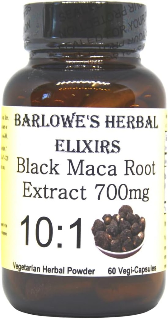 Barlowe 's Herbal Elixirs Black Maca Note 124; Peruvian Maca Root Extract