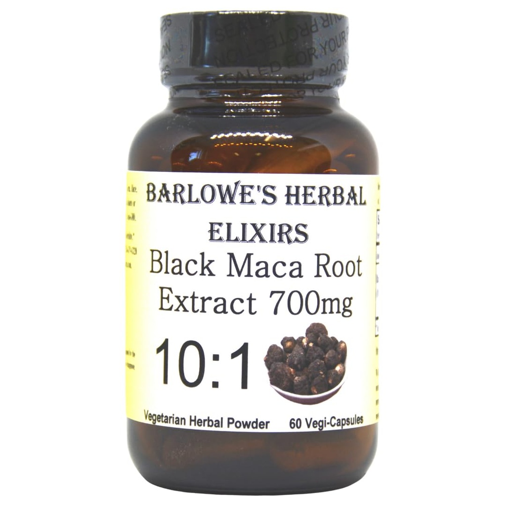 Barlowe 's Herbal Elixirs Black Maca Note 124; Peruvian Maca Root Extract