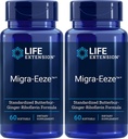 Life Extension Migra- EezeTM Standardized Butterbur- Gingers - Riboflavin Formel, 60 Greve (pakke af 2)