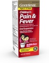 GoodSense Children's Pain Reliever Liquid, Bubble Gum Flavor, Acetaminophen 160 mg/5 mL, Effective Pain Relief/Fever Reducer for Kids Ages 2-11, 4 Oz