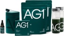 AG1 Green Powder Supplementary 124; Forbedre Gut Health Dec124; Multivitamin, Probiotika, Gluten Free, Vegan og Keto Friendly Dec124; 75 Vitamin (Atletic Green) - Family Value Kit, Classic Formel