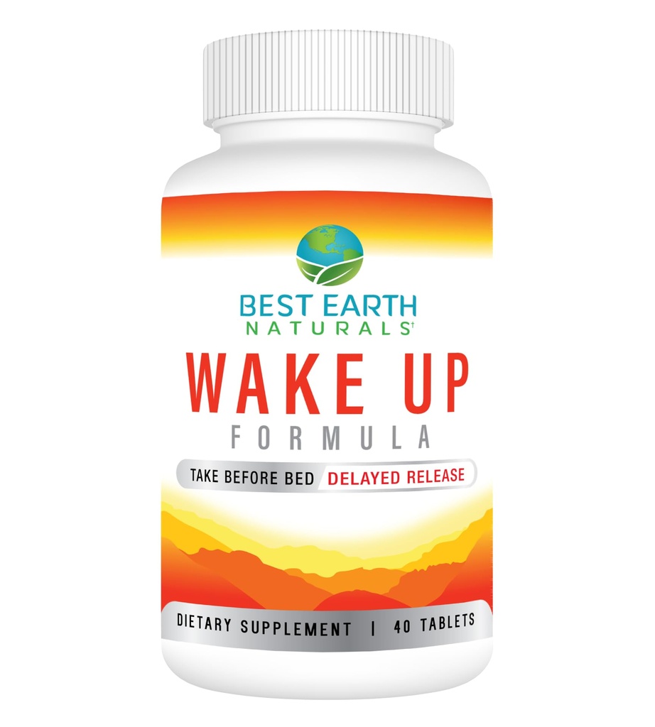 Bedste Earth Naturals Wake Up Formel, supplement Forsinket Tidsfrigørelse Energi 40 Tæl