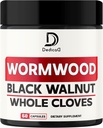 12in1 Wormwood Capsules Black Walnut Cloves, Ingefær, Gurkemeje & Sort Pepper - Immunsystem - 60 Kapsler
