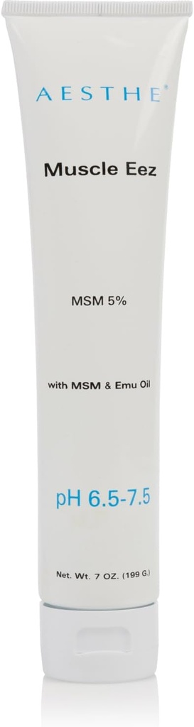Aesthe Muscle EEZ Joint & Muscle Recovery Gel - Lindrende Gel med 5% MSM & Emu Oil for Wellness - Natural Botanisk Formel med Aloe Vera - Therapeutic Gel for Muscles, Joints, Strops - 7 oz