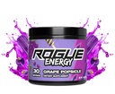 Rogue Energy Drink Powder for Long Gaming Hours - Gaming Energy Powder for Mental Focus - Sugar & Gluten Free - Gaming Supplement med koffein & Vitaminer - Made in USA (Grape Ispinde - 30 Servering)