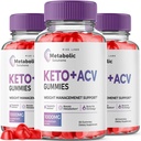 rize labs (pakning med 3 metaboliske opløsninger Keto + ACV Gummies for Advanced Weight Loss, Advanced Formel Supplement, Anmeldelser (180 Gummies)