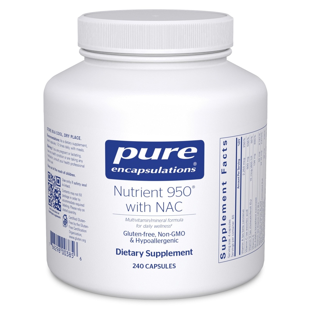 Pure Encapsulations Nutrient 950 with NAC | Helps Provide Additional Immune Support* | 240 Capsules