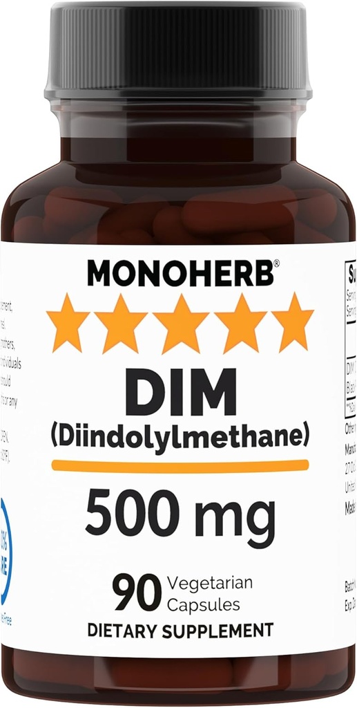 MONOHERB DIM Diindolylmethan 500 mg - 90 kapsler