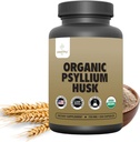 Økologisk Psyllium Husk Kapsler 750 mg, Natural Fiber Supplement for Gut Health * - Alternativ til Psyllium Husk Powder, Zesund Life, 250 Kapsler