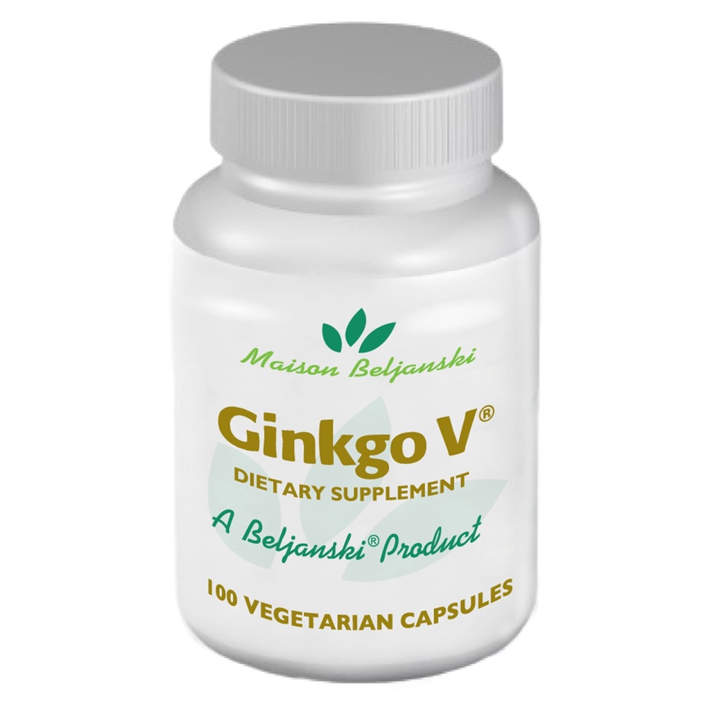 Beljanski ® Produkter - Ginkgo V ® Kosttilskud - Ginkgo Biloba Extract - 100 kapsler