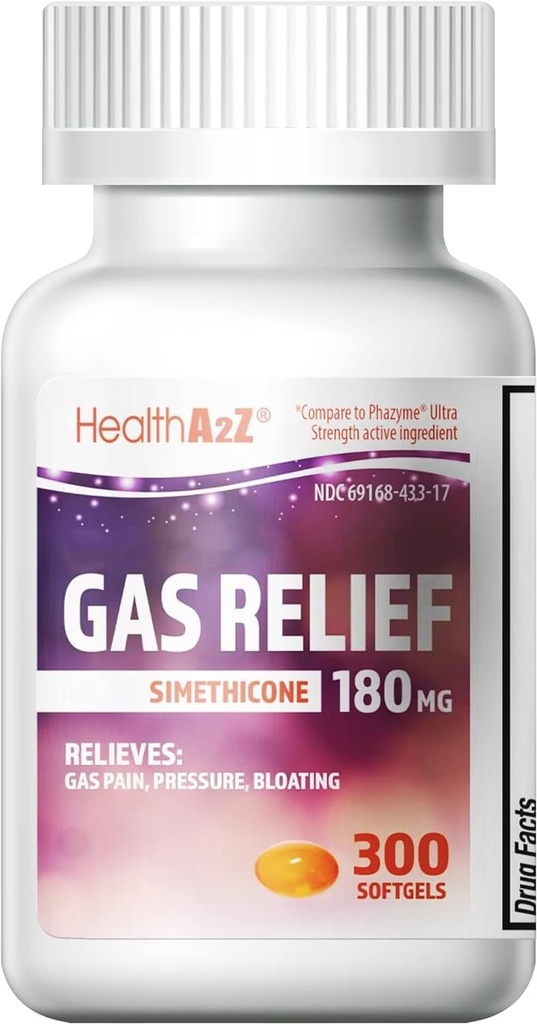 HealthA2Z ® Gas Relief Simeticone 180 mg