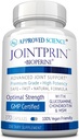 Godkendte Science Jointprin - Fælles supporttillæg - Glucosamin, MSM, Chondroitin, Gurkemeje, Boswellia, BioPerine - 3 måneders forsyning