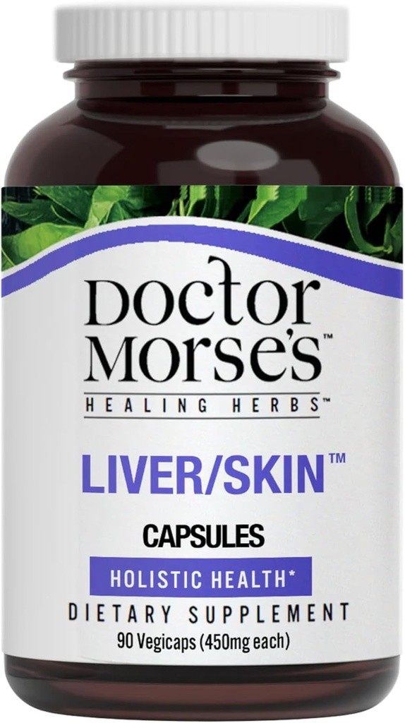 Læge Morse lever / hudpleje supplement - Naturosti Formuleret - Mælk Thistle Seed, Burdock, Bayberry, Mælkebøtte Root - 90 kapsler
