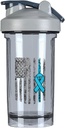 Prostata kræft Bevidsthed Amerika Flag 18 Ounce Shaker Flaske Drikke Mixer Leak- proof Pre Workout Protein Shakes Meal Erstatning Shakes Flasker 500ML / 18 Oz Gray