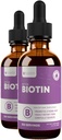 Rejuvica sundhed aktiv biotin - avanceret flydende biotin supplement - 5000mcg støtte hår hud & negle