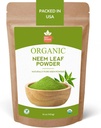 SPICY ORGANIC Neem Powder - 16 oz. - Certificeret USDA Organic - Non- GMO - Friske tørrede Neem blade pulver til sundt hår og hud - Azadirachta Indica Ayurvedic Herb for samlet velvære