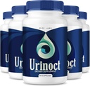 rize laboratorier Urinoct Prostata Supplement, Bstige Sundhed, Advanced Function Formel, Organic Herbal Blend, Flush for Flow - pakke med 5 (300 kapsler)